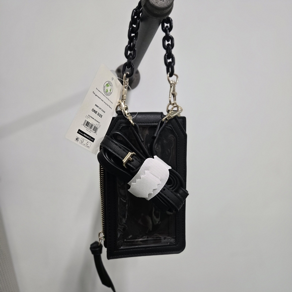 Sunflower Print Black Crossbody Bag - Picture 4 of 4